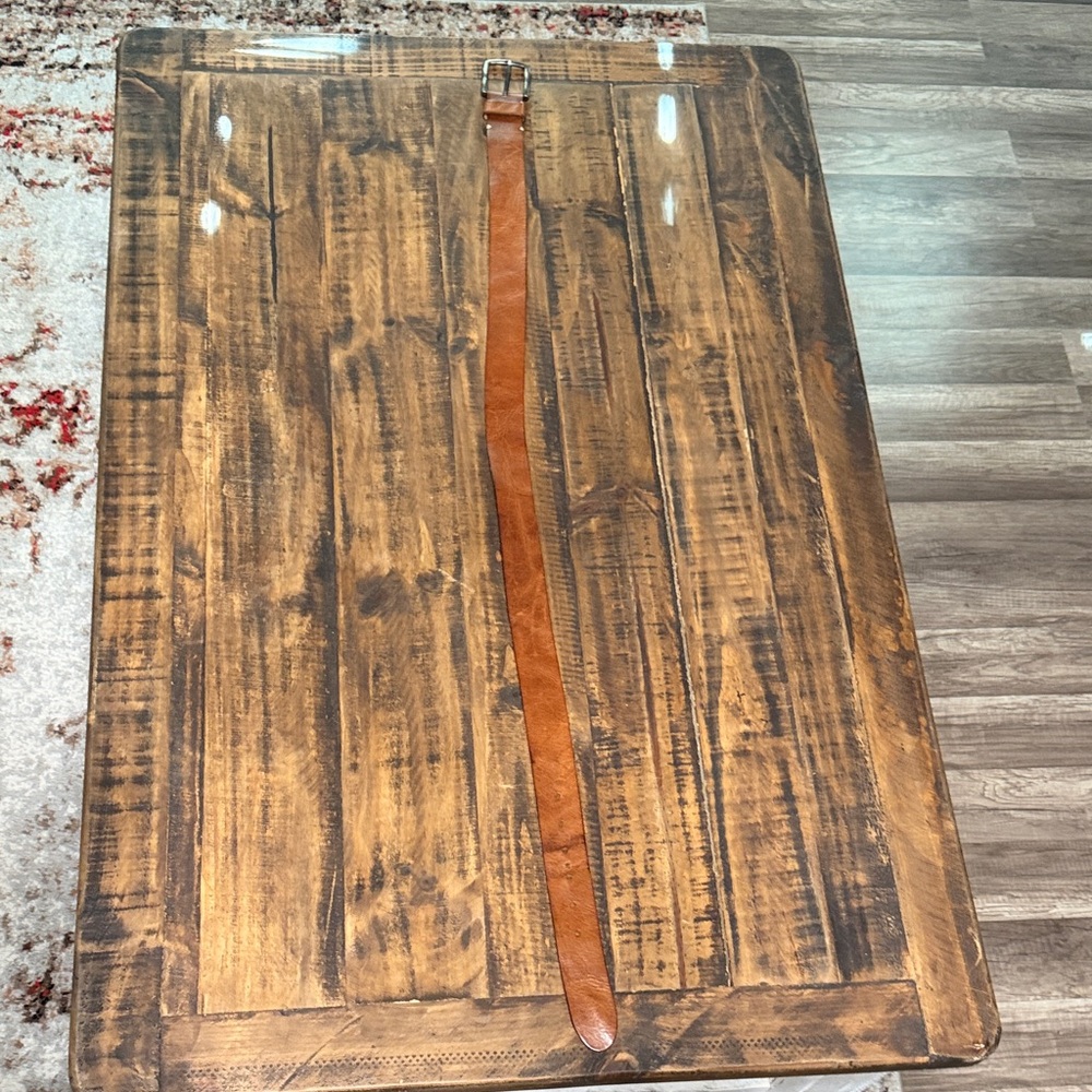 Light Brown 41in Real Leather Belt
